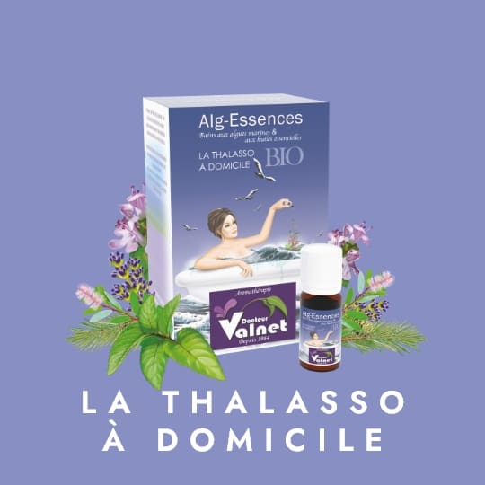 Alg-Essences, la thalasso à domicile. Bain relaxant à base d'algues. Comme un thalassothérapie à domicile. Idéal pour un cadeau bien être à Noël.