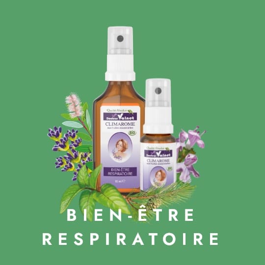 Climarome, Bien-être respiratoire. Préparation aux huiles essentielles pour le bien être respiratoire. Idéal pour un cadeau bien être à Noël.