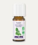 Flacon 10 ml d'huile essentielle de basilic tropical. Certifiée label AB, Agriculture Biologique.