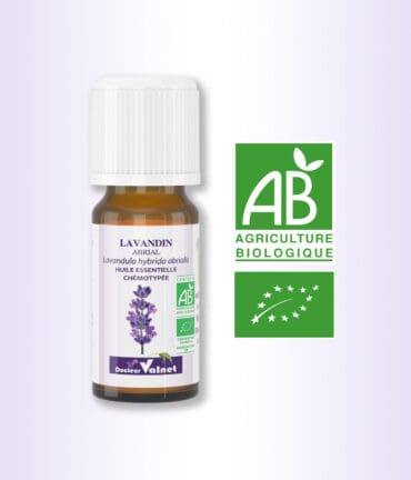HE lavadin abrial 100% BIO, certifiée label AB, Agriculture Biologique.