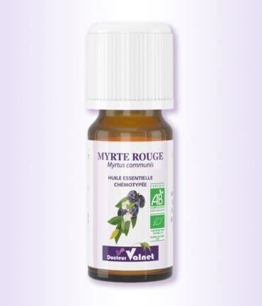 flacon de 10 ml d'huile essentielle de Myrte rouge du docteur valnet
