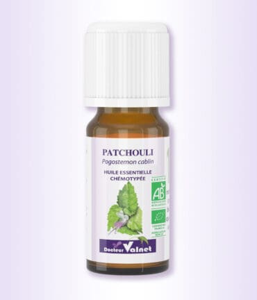 Flacon de 10 ml d'huile essentielle de Patchouli du docteur valnet
