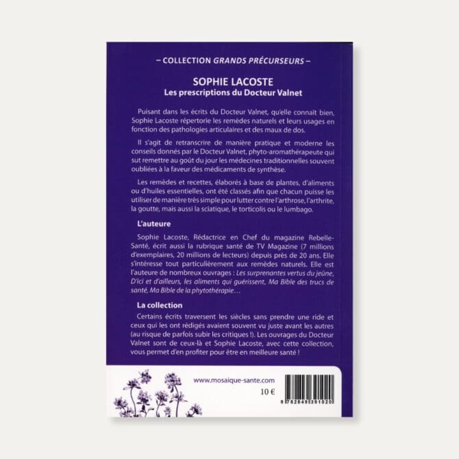 livre Rhumatismes et maux de dos de Sophie Lacoste