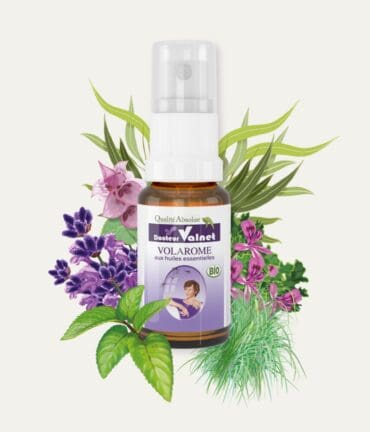 Volarome, lotion protectrice à base d'huiles essentielles 100% bio. Flacon de 15 ml