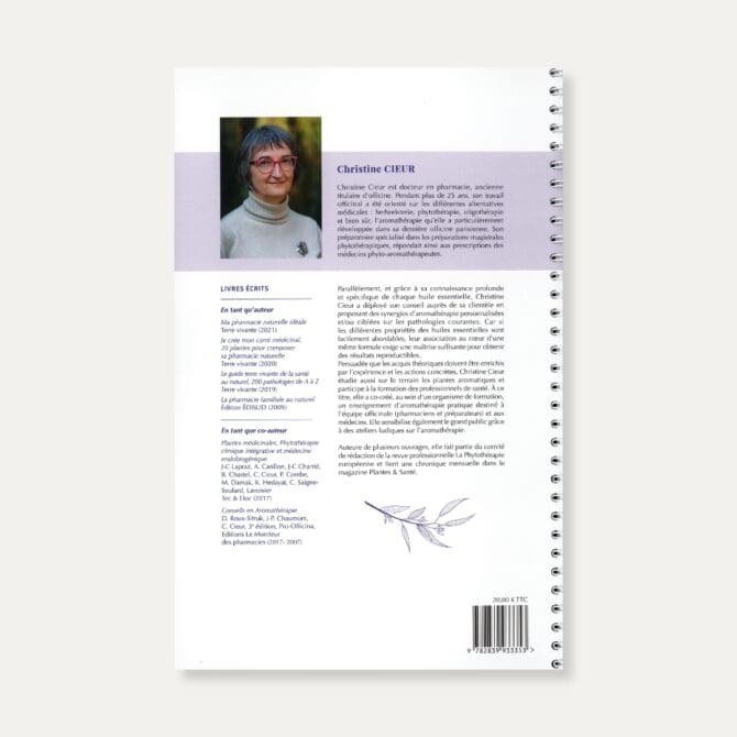 Quatrième de couverture du Formulaire d'aromathérapie pratique de Christine Sieur