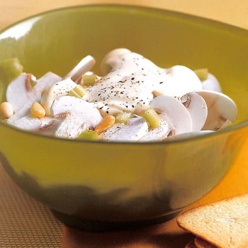 Champignon de Paris à la moutarde et de saveur pamplemousse