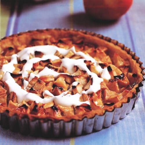 Tarte fine aux pommes à la cannelle et à l’orange