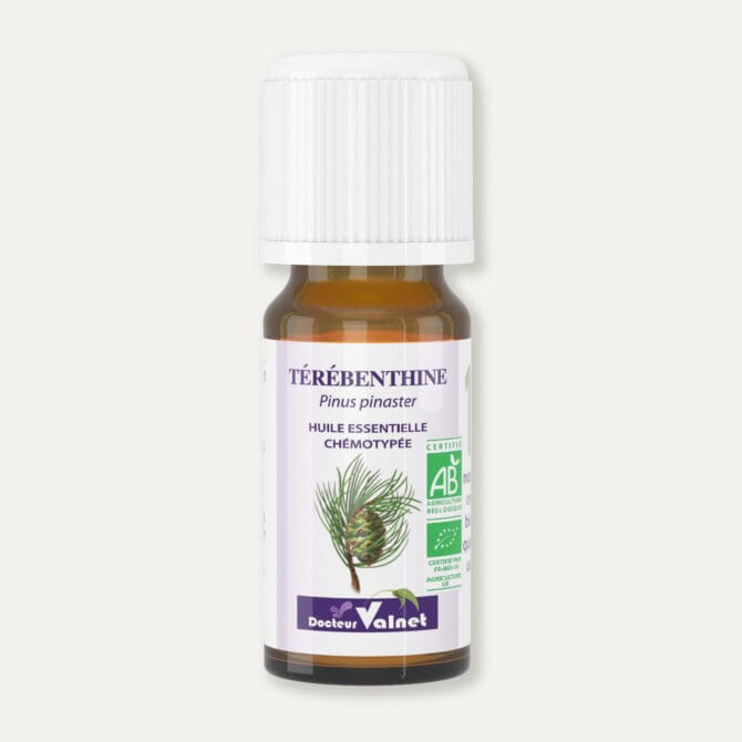 Flacon de 10 ml d'huile essentielle de Térébenthine du Docteur Valnet