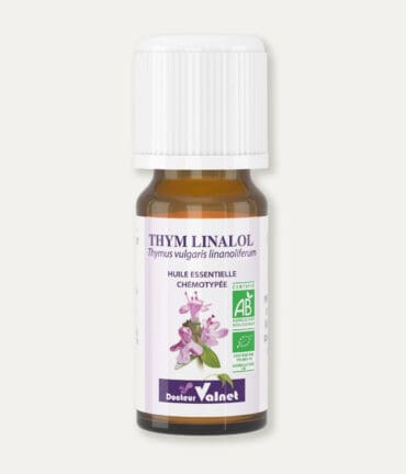 Flacon de 5 ml d'huile essentielle de Thym linalol du Docteur Valnet