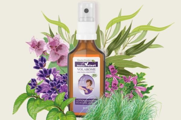 Volarome, lotion protectrice à la citronnelle qui éloigne naturellement les insectes, aux huiles essentielles 100% BIO